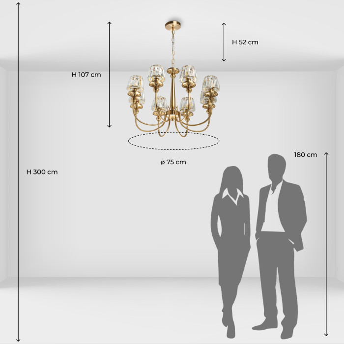 Люстра подвесная MW-Light Amanda Hanging Chandelier 481014508