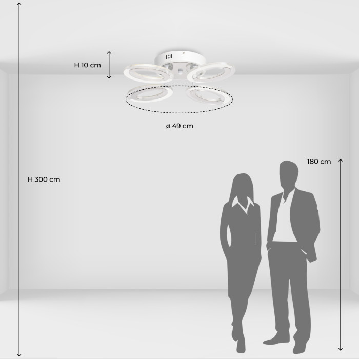 Потолочный светильник De City Madeleine Ceiling Lamp 424015404