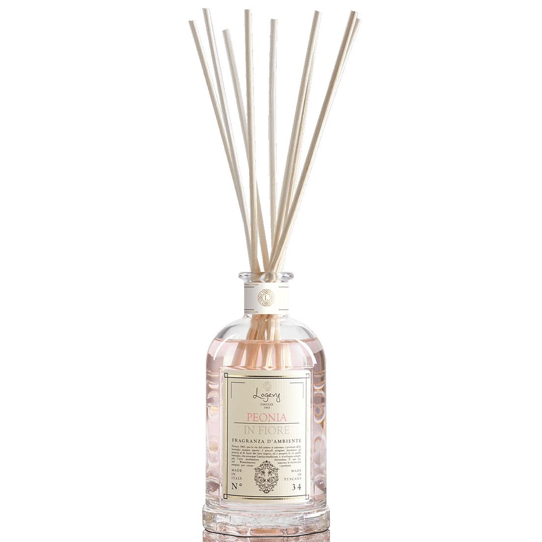 Ароматический диффузор Logevy Firenze 1965 Peonia in Fiore Fragranza d'Ambiente LOG0246