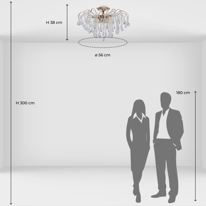 Люстра потолочная MW-Light Breeze Ceiling Chandelier 464017406