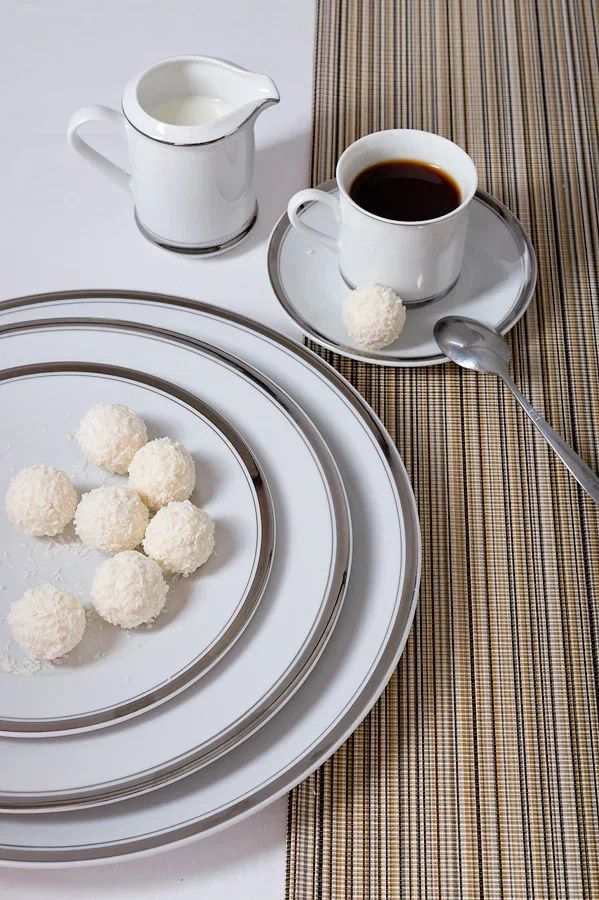 Обеденный сервиз Leander Sabina Platinová Odnož 02162021-0011