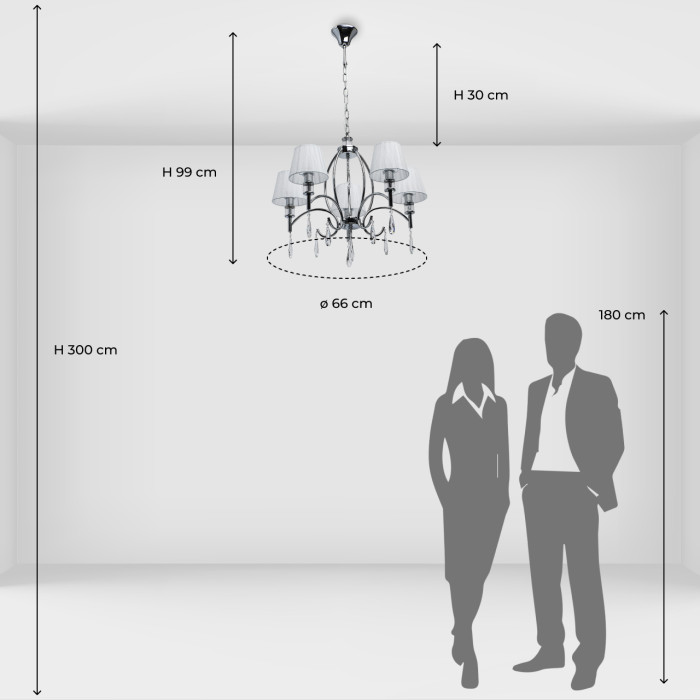 Люстра подвесная MW-Light Vega Hanging Chandelier 329011705