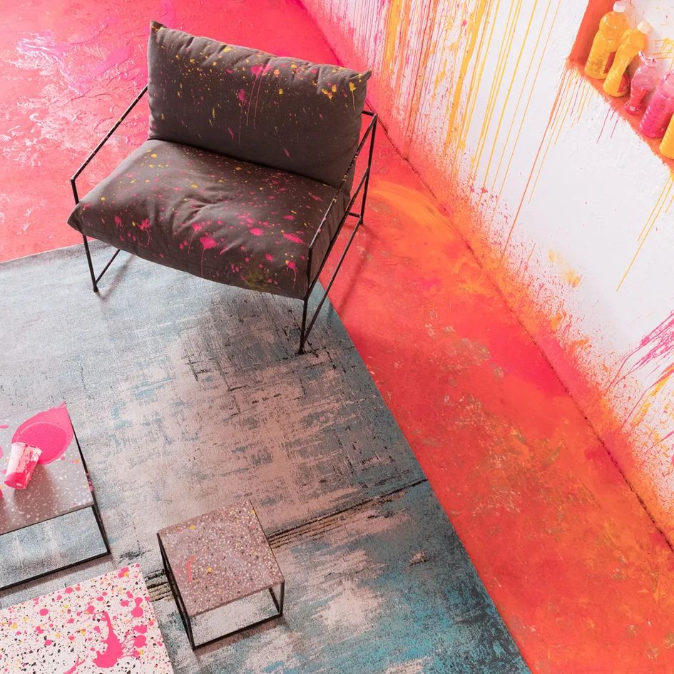 Ковер KARE Teppich Abstract Hellblau 61332