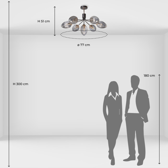 Люстра потолочная De City Claire Ceiling Chandelier 463012307