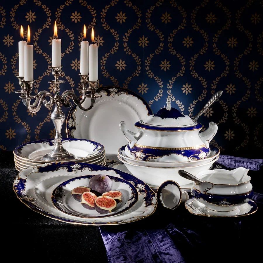 Обеденный сервиз Leander Sonata Kobaltový Ornament 07162011-1357