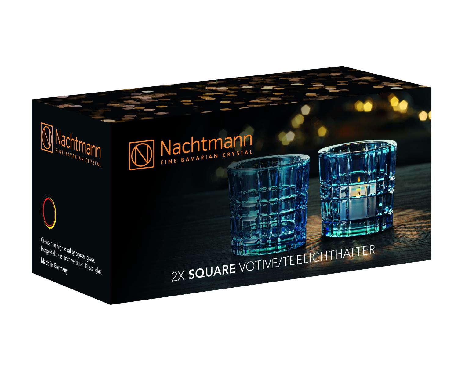 2 подсвечника Nachtmann Square Votive Vintage Blue 104901