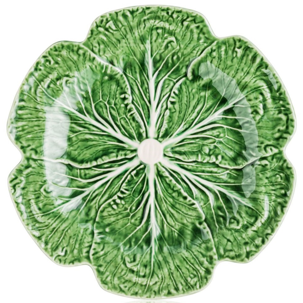 Блюдо круглое Bordallo Pinheiro Cabbage Charger Plate 65000438