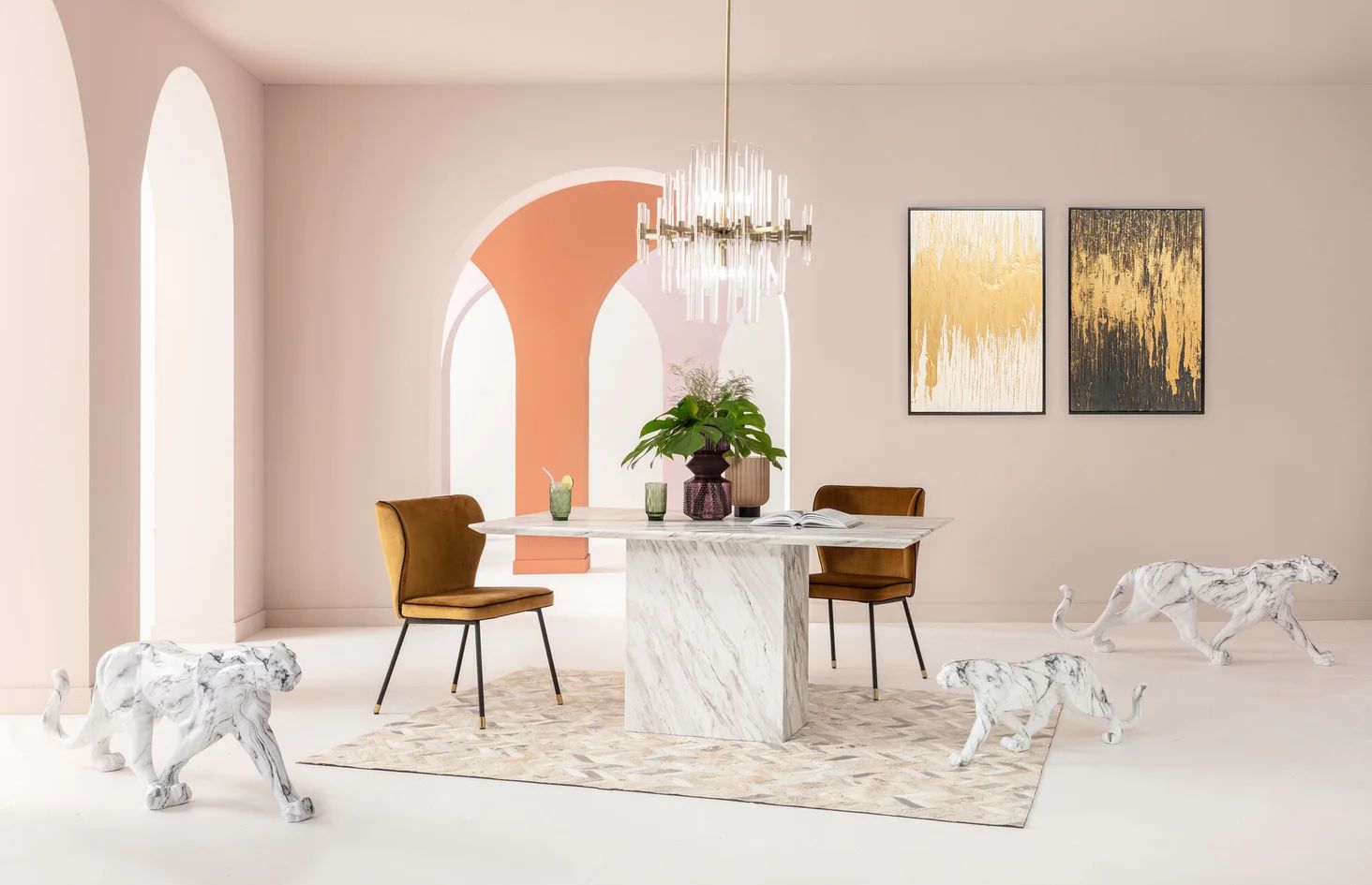 Картина KARE Gerahmtes Bild Abstract Weiß 53698