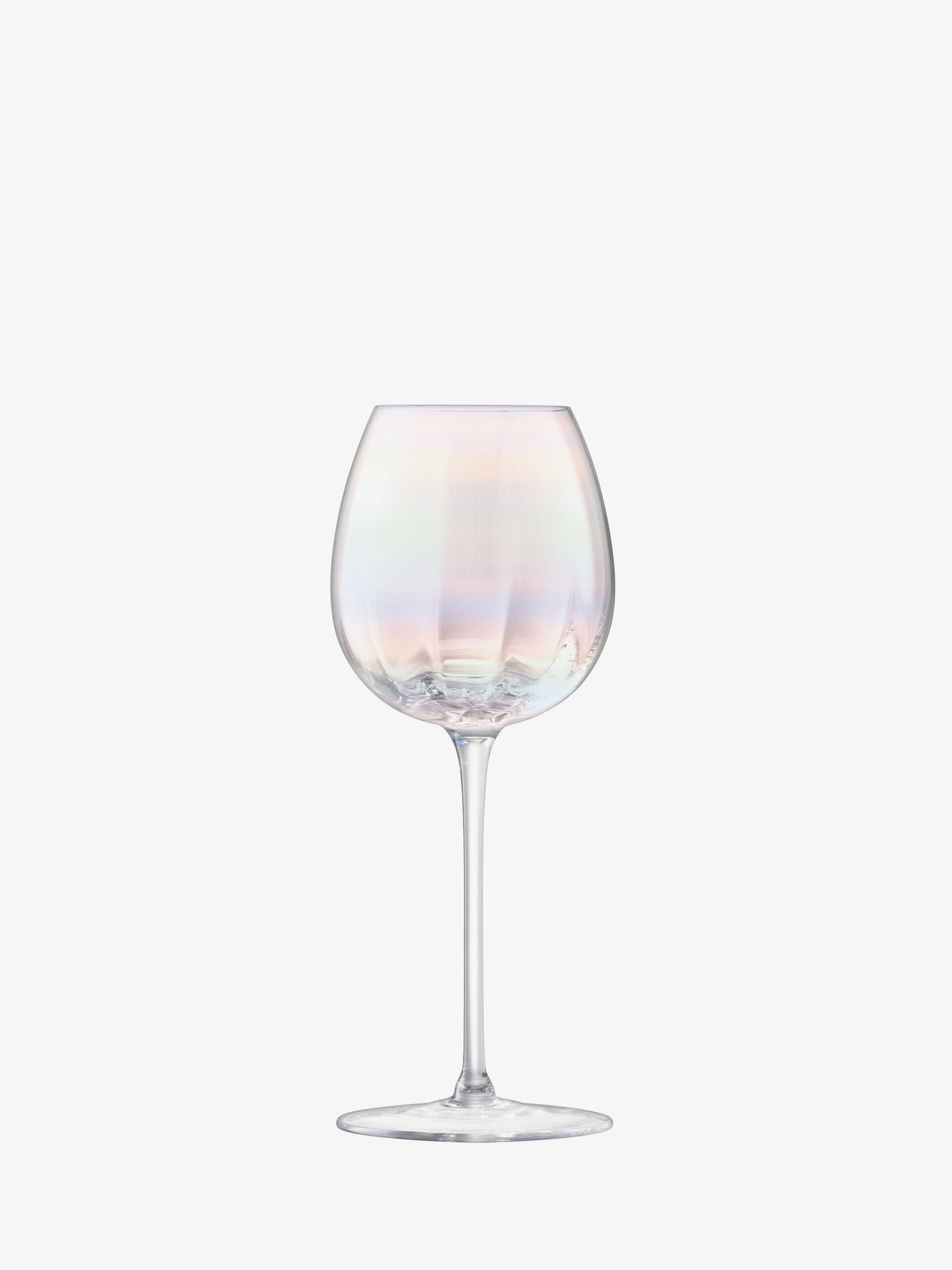 4 бокала для белого вина LSA International Pearl White Wine Glass Set G1332-12-401