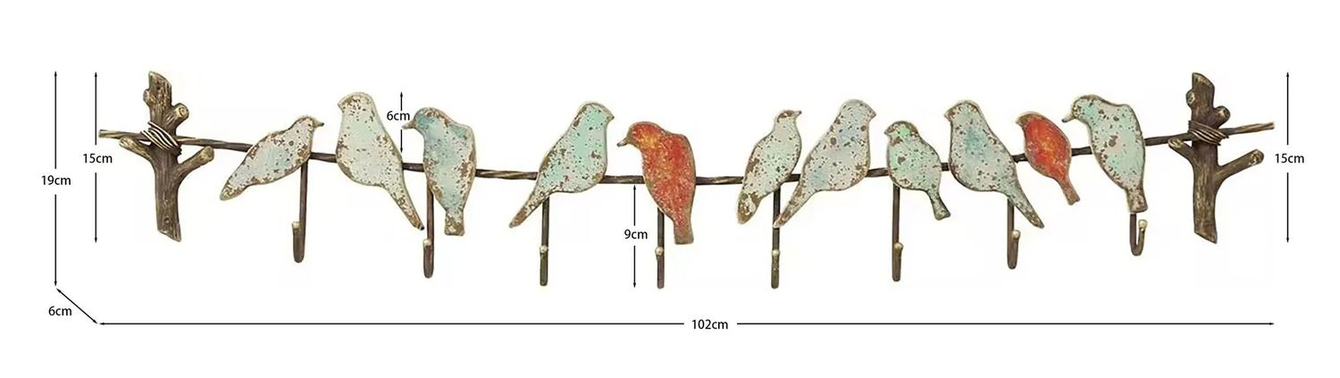 Вешалка KARE Wandgarderobe Bird Party 82164