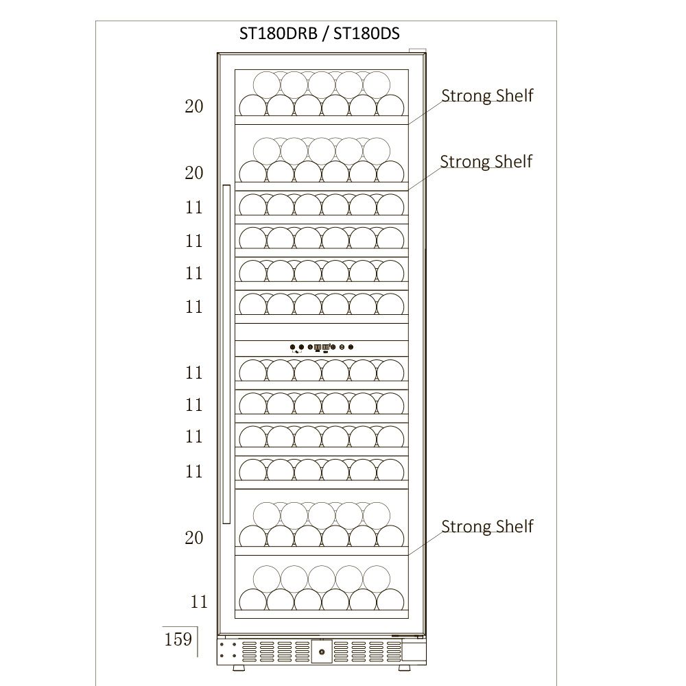 Винный шкаф Temptech ST180DRB-24 STHLM