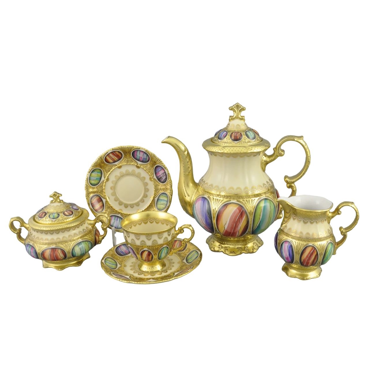 Кофейный сервиз Rudolf Kampf Antique Medallions 07160714-2020k