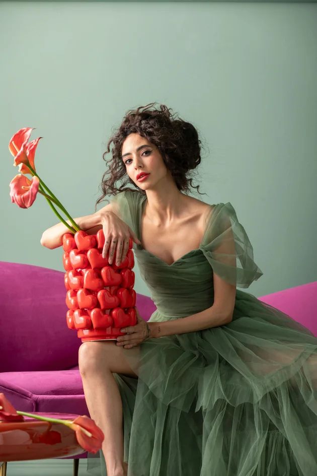 Ваза KARE Vase Hearts 56566