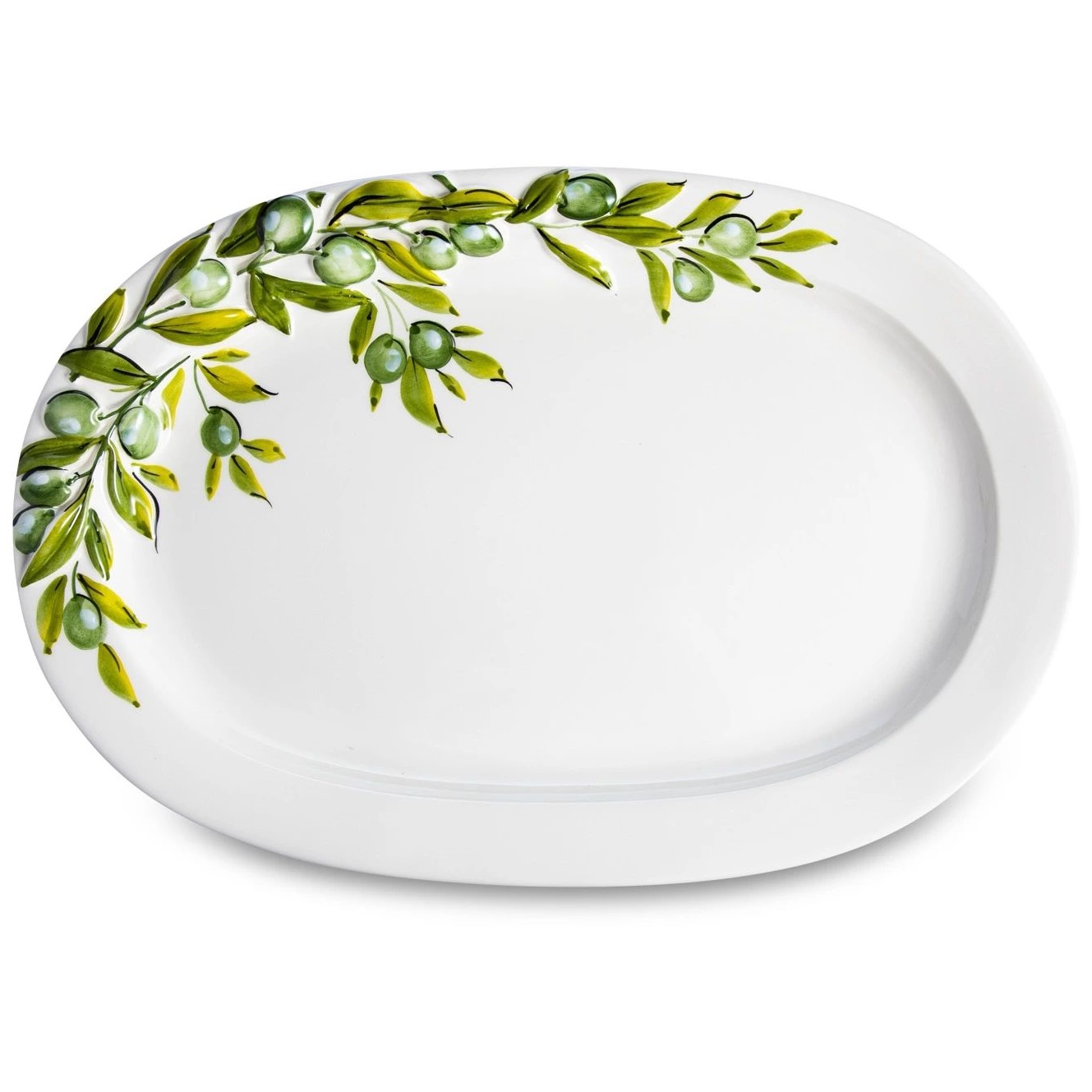 Блюдо овальное Edelweiss Olives Large Oval Platter EDW-612V