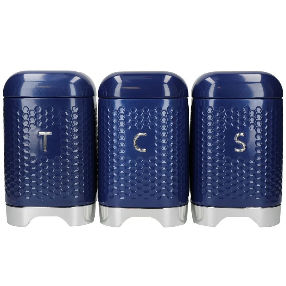 Набор банок для хранения KitchenCraft Lovello TCS Canisters Midnight Navy LOVTCSSETBLU