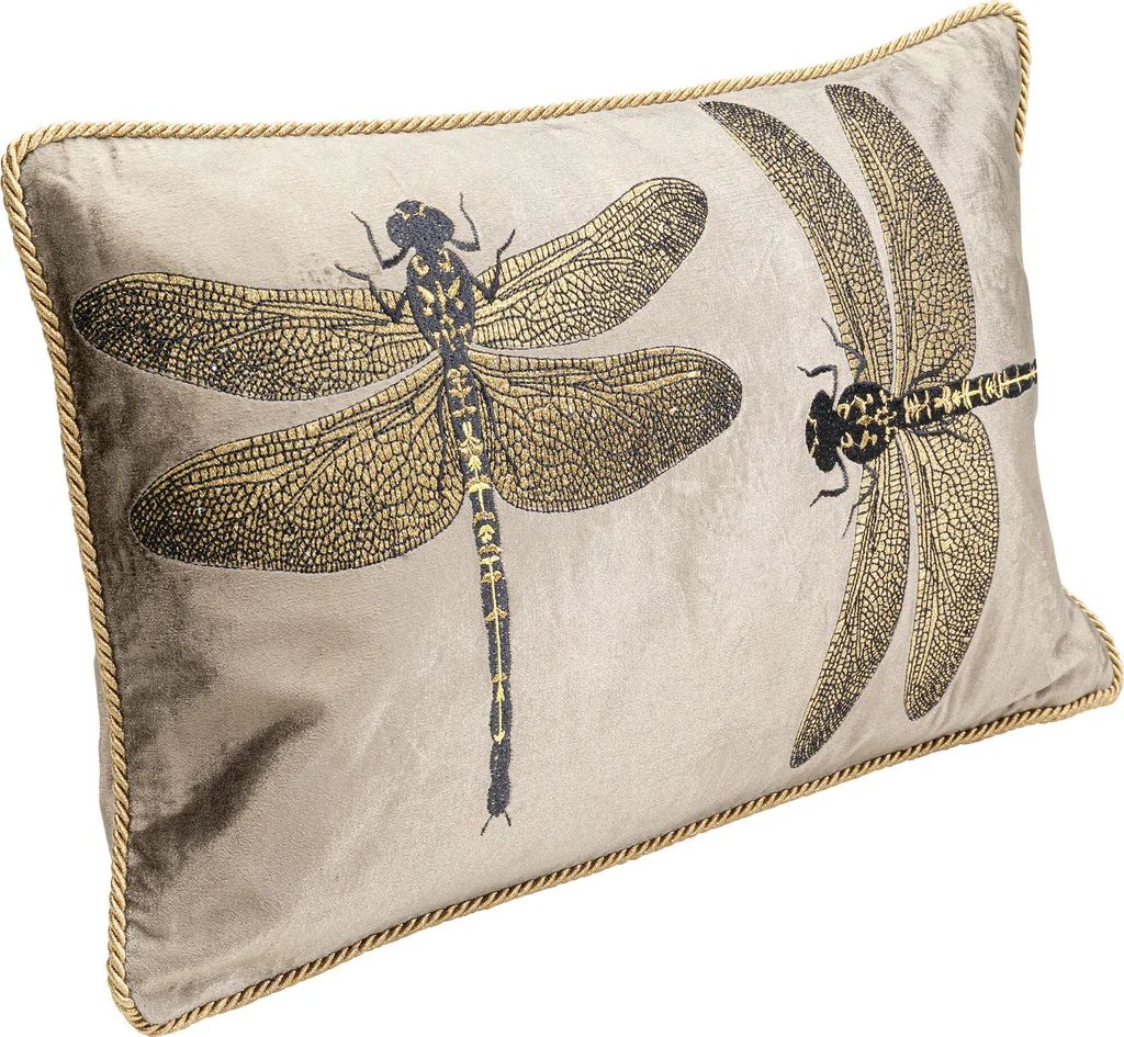 Подушка KARE Kissen Glitter Dragonfly Braun 55240