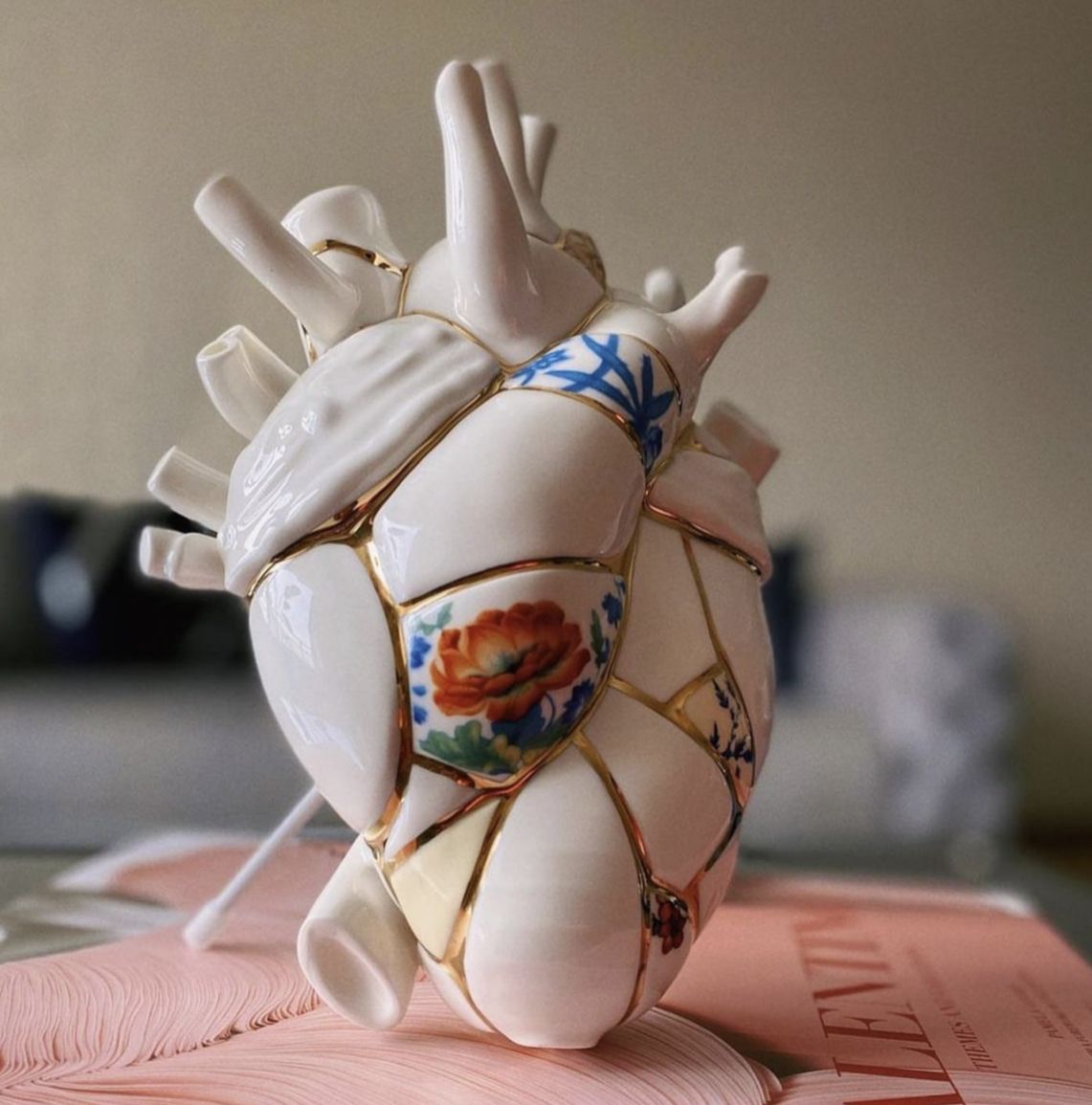 Ваза Seletti Love in Bloom Kintsugi 09929