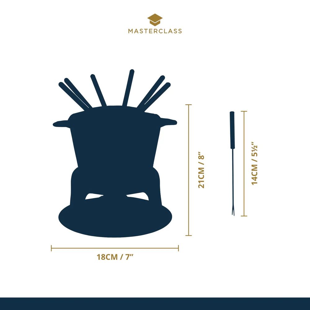 Набор для фондю KitchenCraft MasterClass Cream Fondue Set KCFONDUEBEI