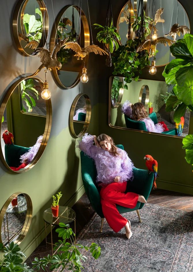 Зеркало KARE Spiegel Curve Brass 85278