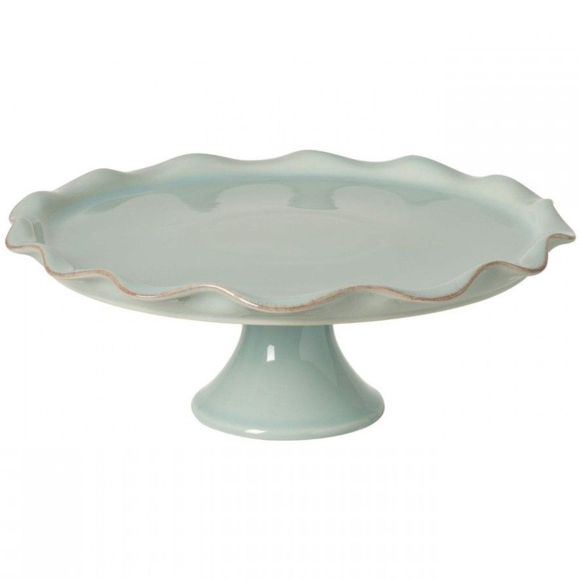 Блюдо для торта Casafina Cook & Host Robins Egg Blue Footed Plate RFF334-RBL