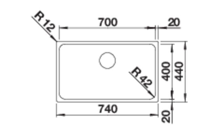Кухонная мойка Blanco Solis 700-U InFino 526125