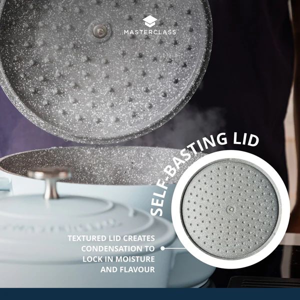 Кастрюля KitchenCraft MasterClass Sky Blue Cast Aluminium Casserole Dish MCMCRD28SKY