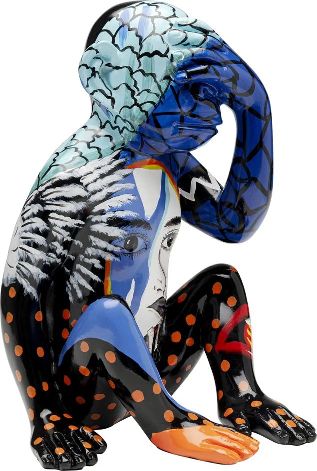 Фигурка KARE Deko Figur Graffiti Monkey Blau 56827