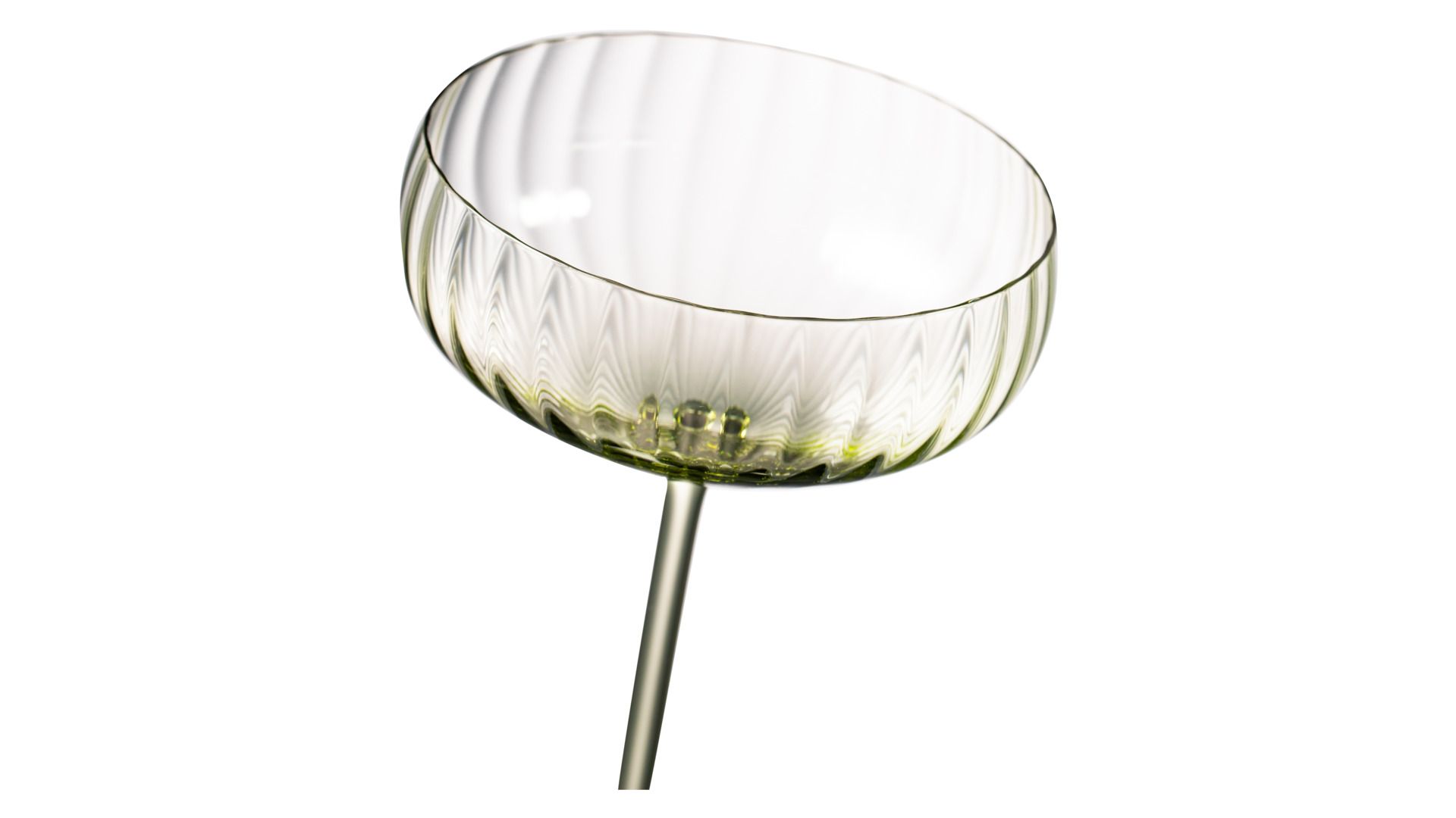 2 бокала для шампанского Anna Von Lipa Lyon Champagne Saucer Olive Green Set AVL-622-32