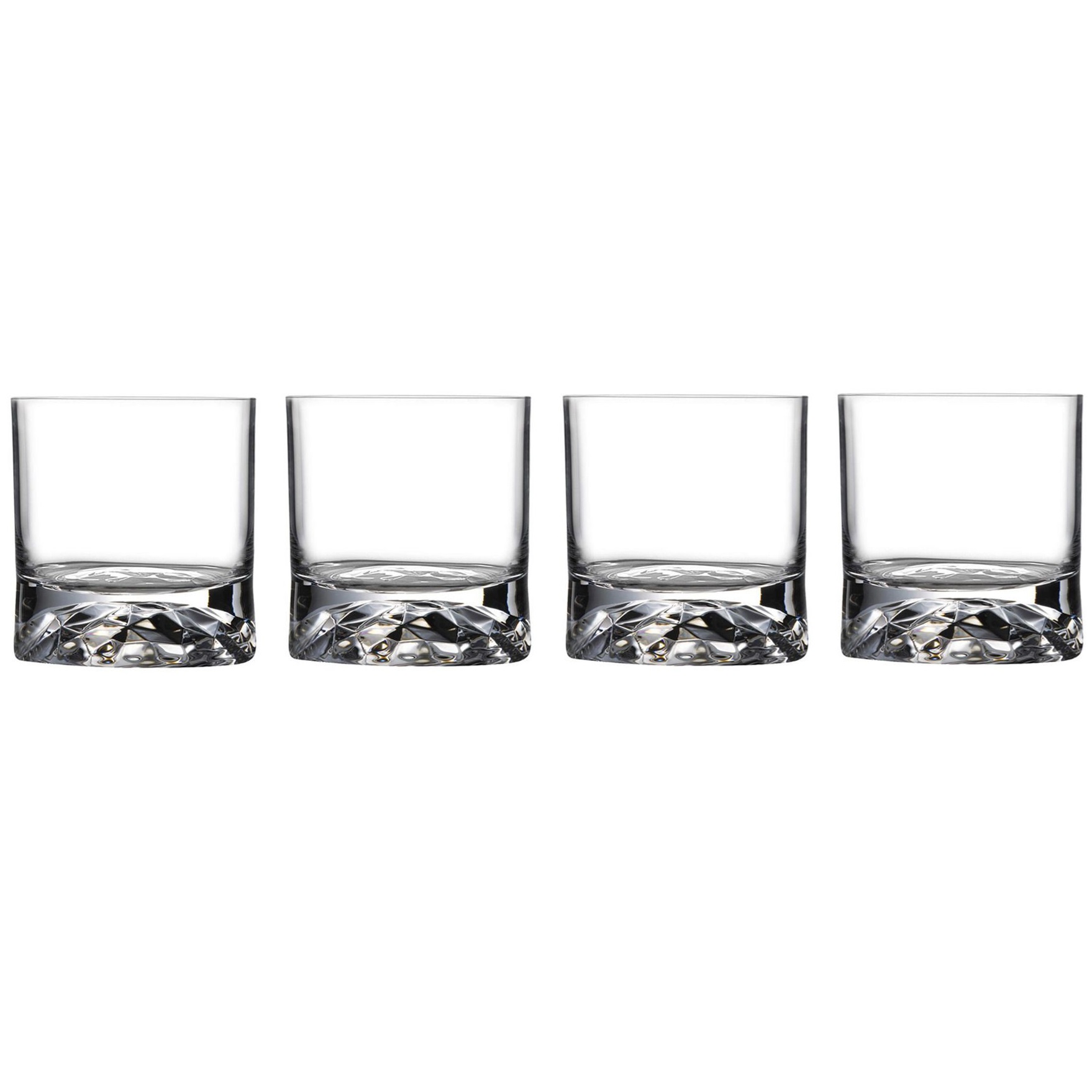 4 стакана для виски Nude Glass Club Set Ripple Effect 1052155