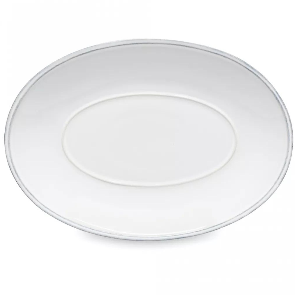 Блюдо овальное Costa Nova Friso Oval Platter FIA302-WHI