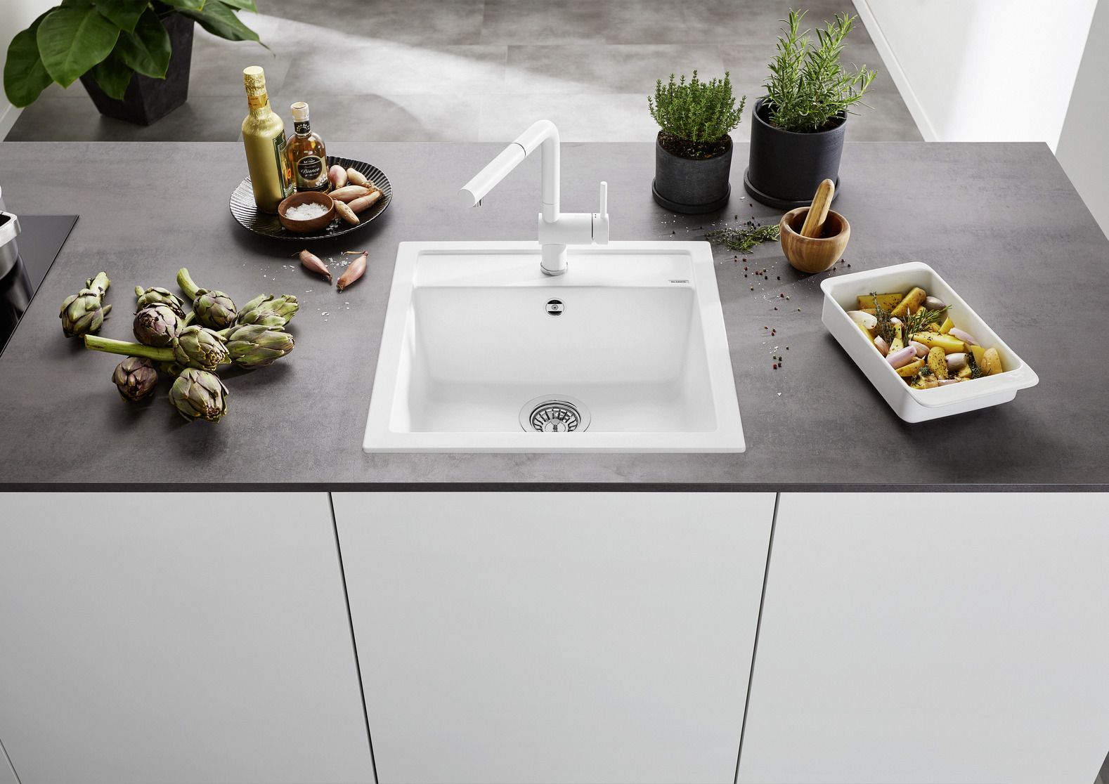 Кухонная мойка Blanco Dalago 5 Silgranit Anthracite 518521