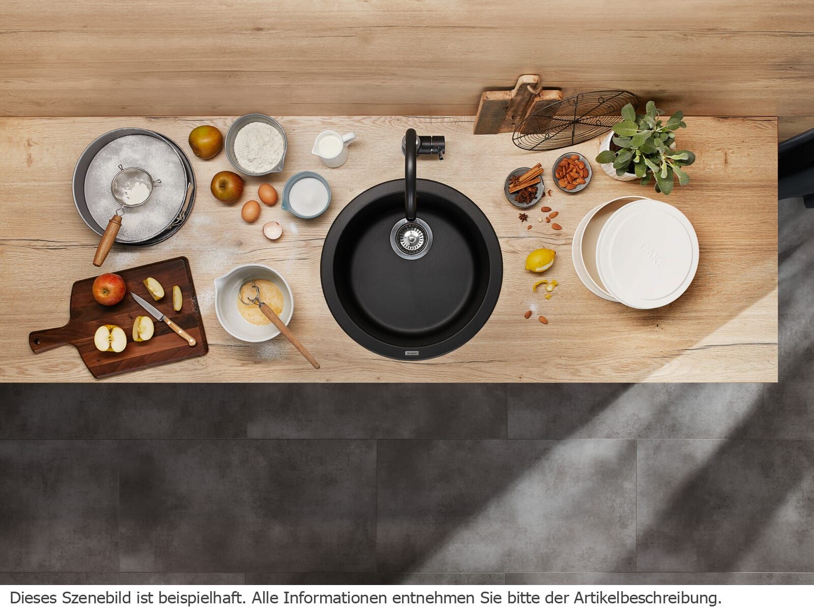 Кухонная мойка Blanco Rondo Silgranit Black 525959