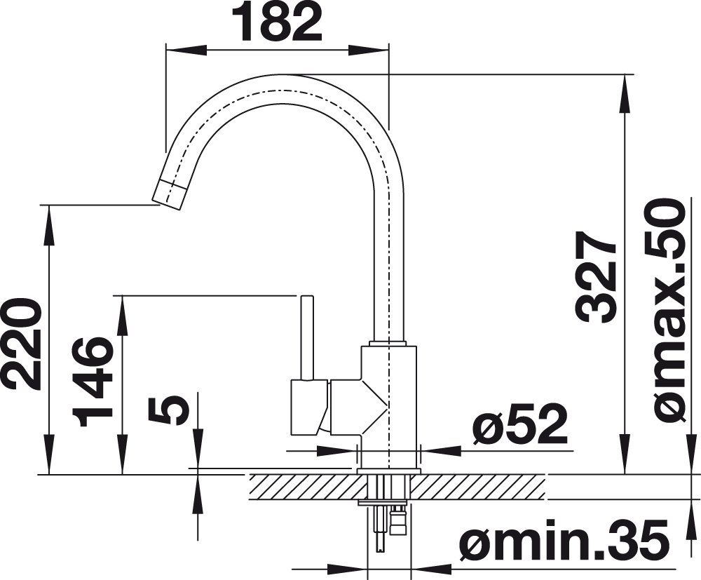 Кухонный смеситель Blanco Mida Black Matt 526649