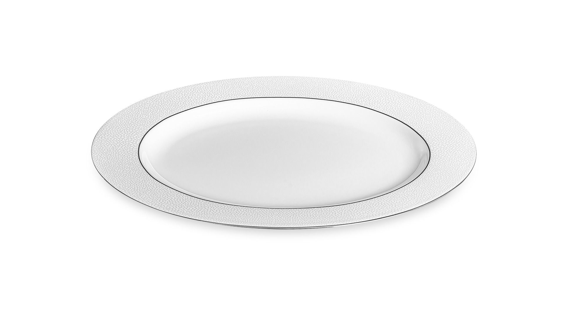 Блюдо овальное Narumi Caviar White NAR-52457-1221