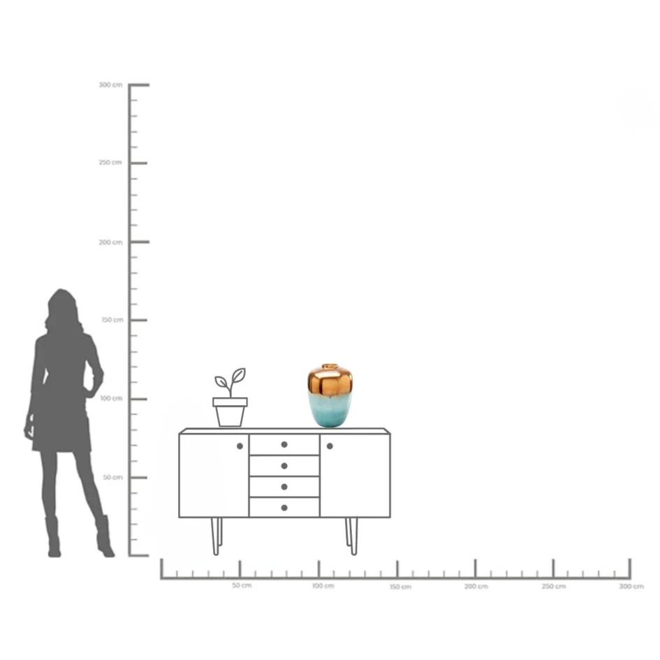 Ваза KARE Deko Vase Lizy Shine Multi 53789