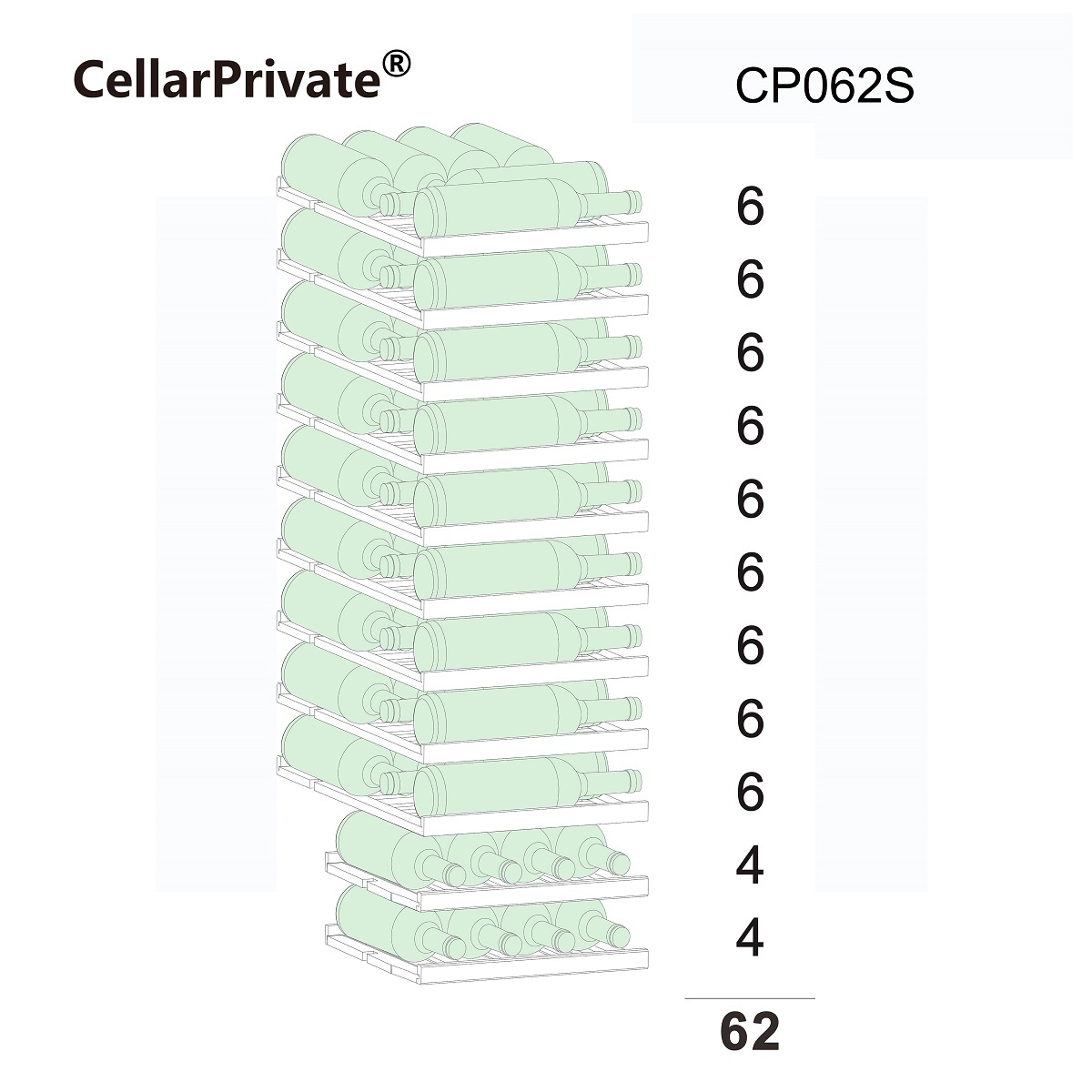 Винный шкаф Cellar Private CP062S