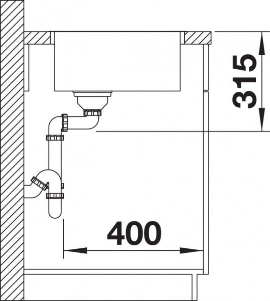 Кухонная мойка Blanco Andano 400-IF InFino 522957