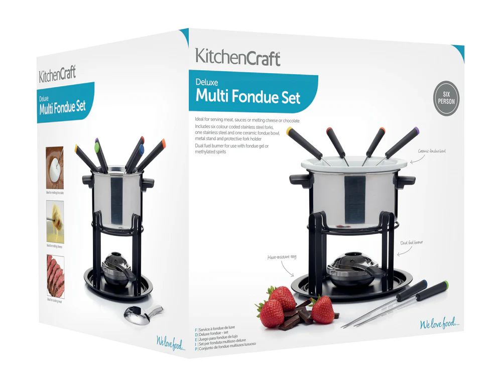 Набор для фондю KitchenCraft Deluxe Fondue Set KCFON3IN1