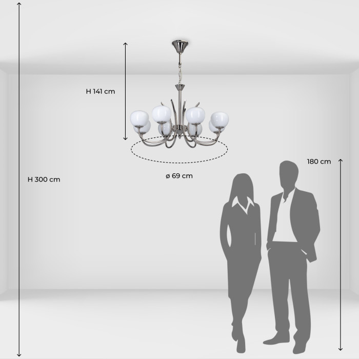 Люстра подвесная MW-Light Olivia Hanging Chandelier 306014808