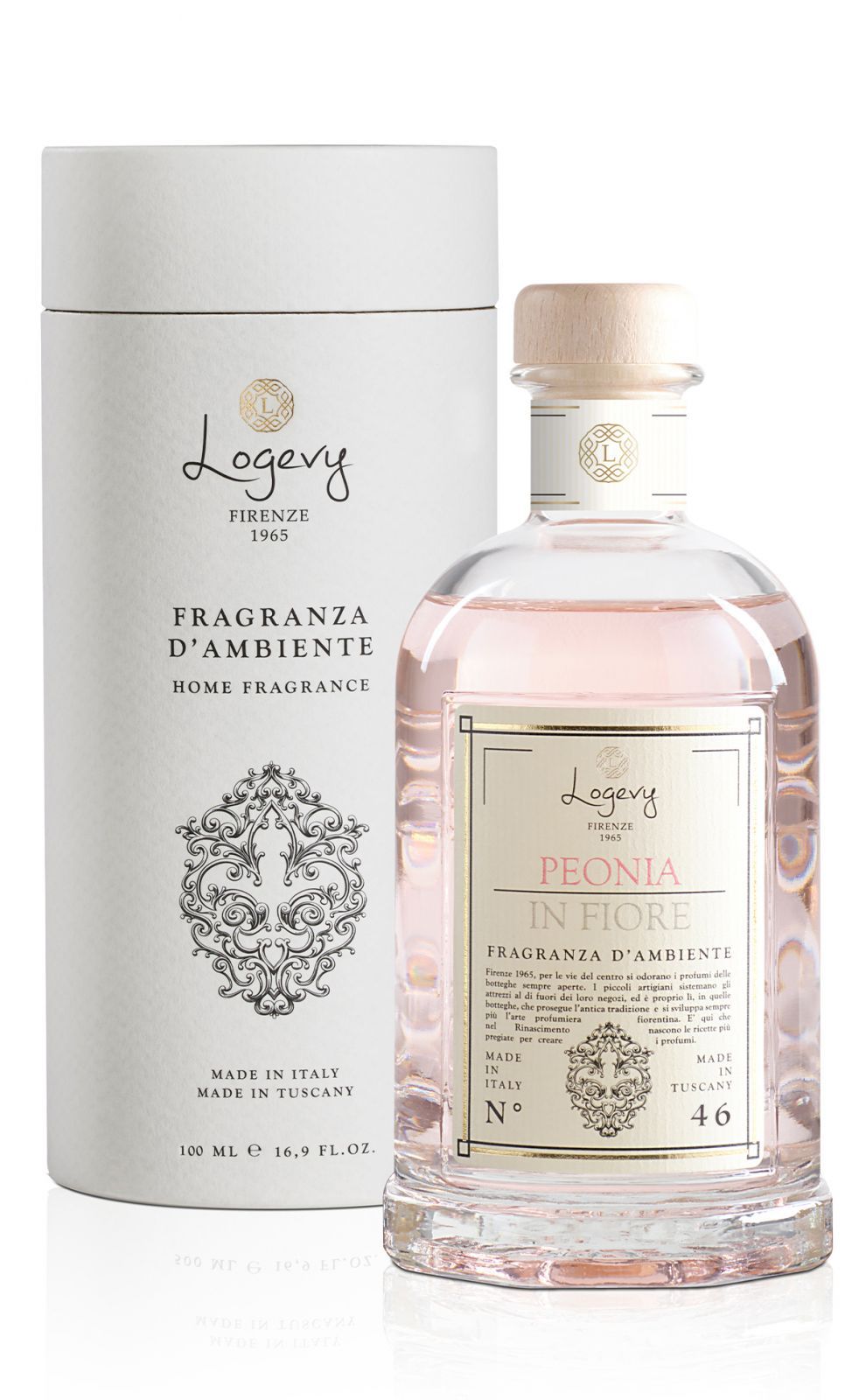 Ароматический диффузор Logevy Firenze 1965 Peonia in Fiore Fragranza d'Ambiente LOG0201