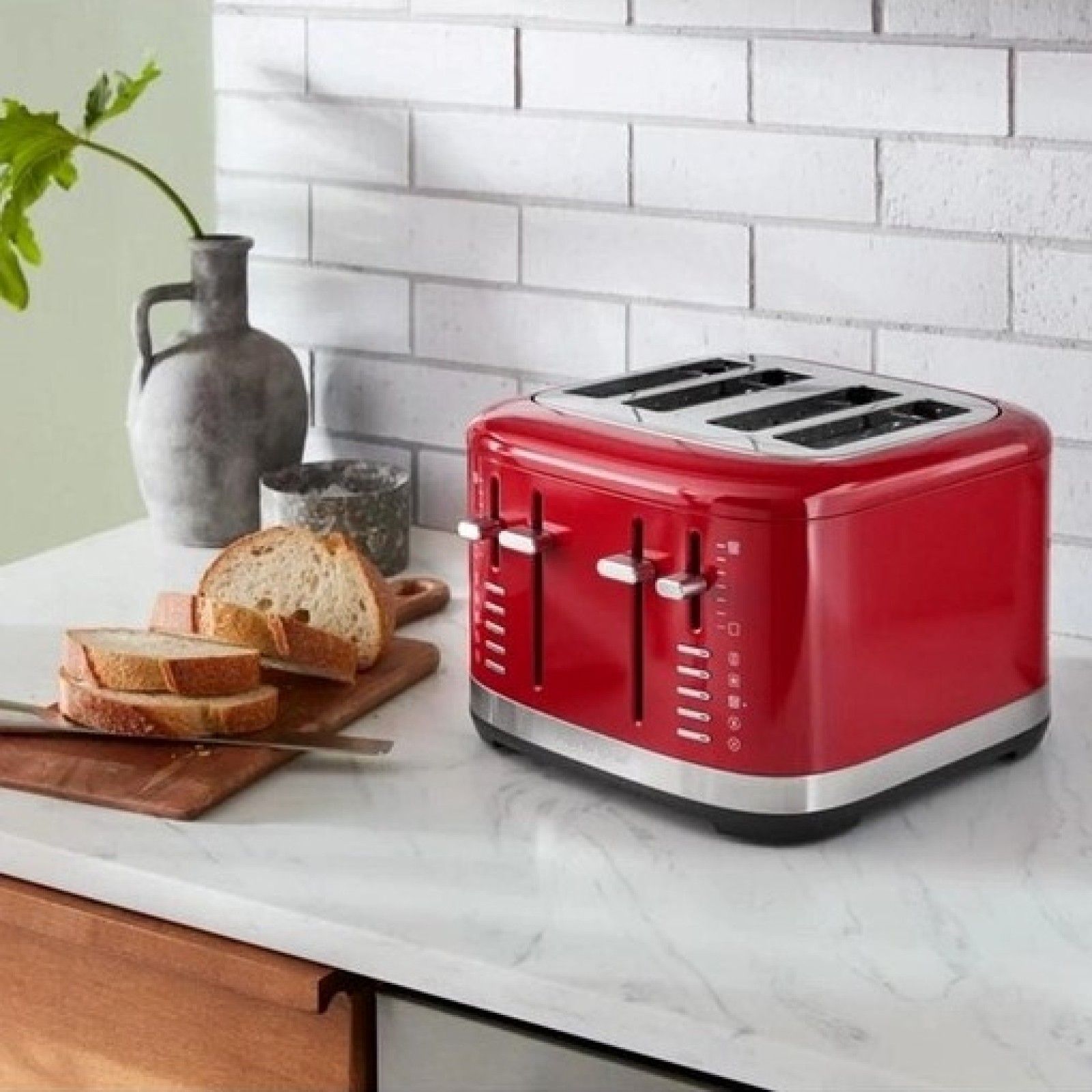 Тостер KitchenAid 4-Slice Toaster Empire Red KMT4109ER