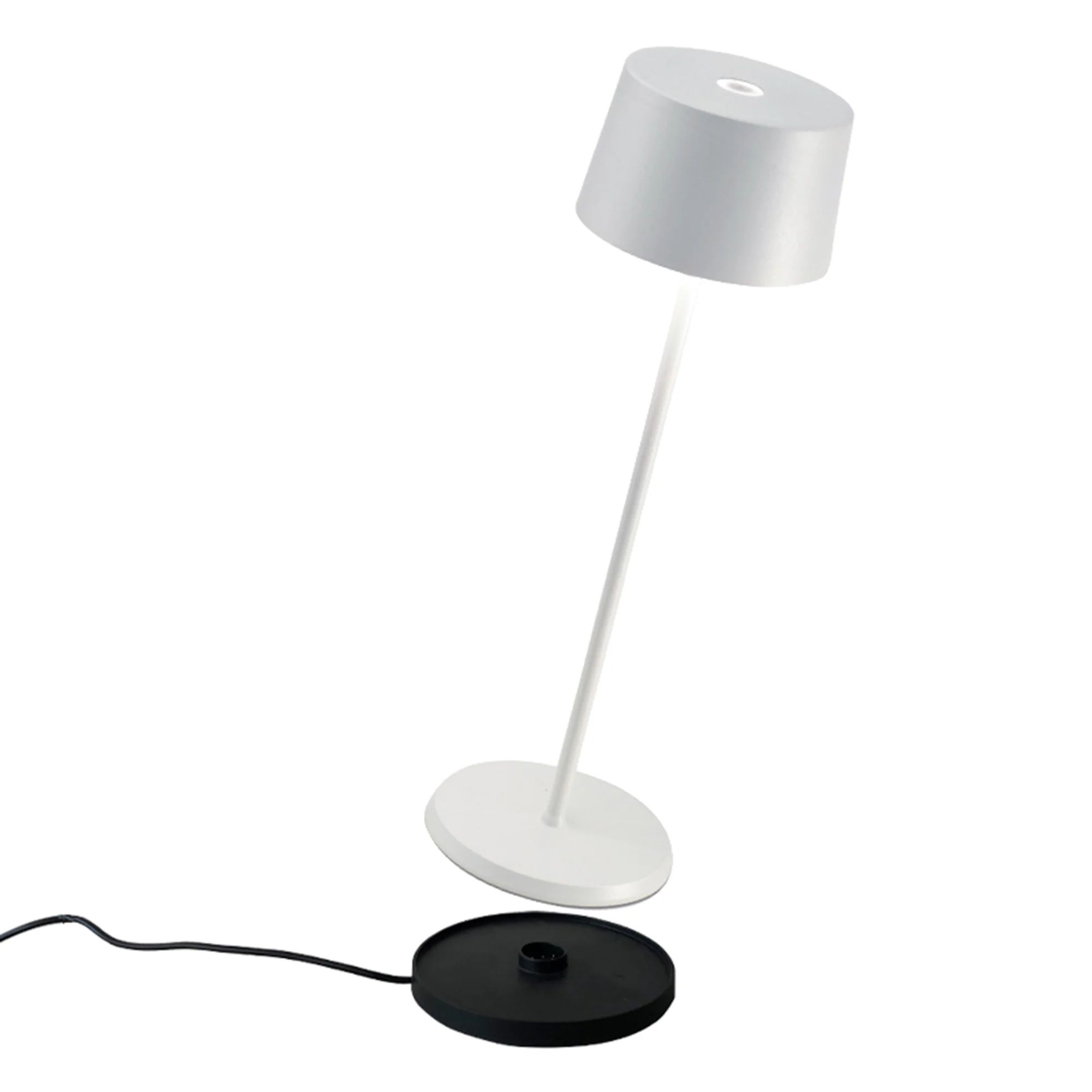 Настольная лампа Zafferano Olivia White Table Lamp LD1850B3