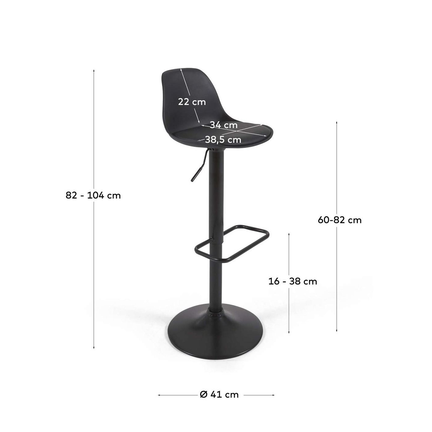 Барный стул La Forma Orlando-T Silla de Bar LF-111810