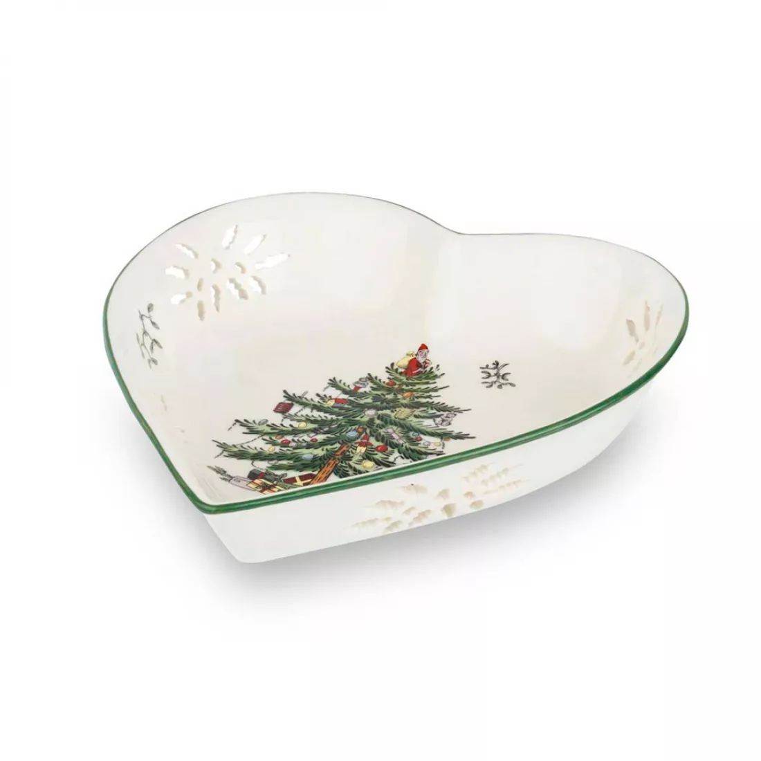 Блюдо-сердце Spode Christmas Tree Dish XT5322-X