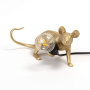 Настольная лампа Seletti Mouse Lamp Lop Gold 15232. фото 6