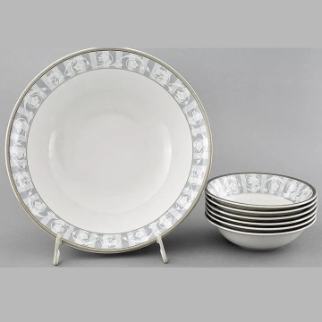 Набор из 7 салатников Leander Sabina Šedý Ornament 02161416-1013