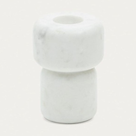 Подсвечник La Forma Signe White Marble Candleholder LF-212350