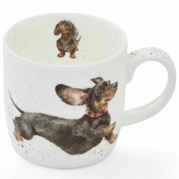 Кружка Royal Worcester Wrendale Designs Funny Dachshund Mug (арт. MMTC5629-XT-1)