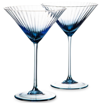 2 бокала для мартини Anna Von Lipa Lyon Martini Glass Blue Smoke 210 мл (арт. AVL-660-7)