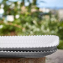 Блюдо прямоугольное Costa Nova Pearl Rectangular Tray PER301-WHI. фото 2